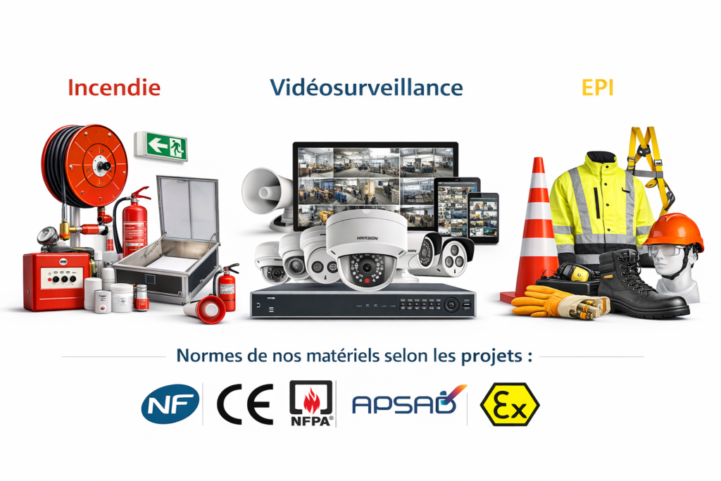 Équipements de sécurité et surveillance